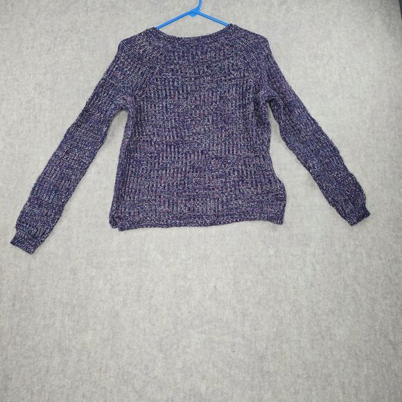 Faded Glory Multicolor Knit Long Sleeve Sweater Womens Medium Cotton Blend - Picture 2 of 7